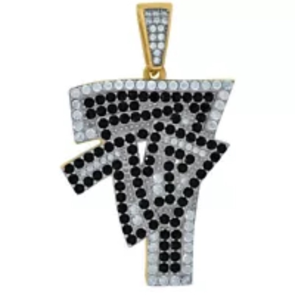 925 Sterling Silver 777 Lucky Casino Cards Pendant